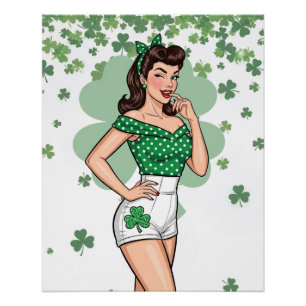 Lucky Retro Glam Perfect Poster