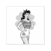 Lucky Retro Glam Zelfinktende Stempel (Design)