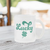 Lucky | Retro St Patrick's Day Matglas Koffiemok