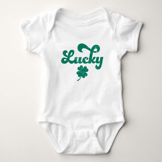 Lucky | Retro St Patrick's Day Romper (Voorkant)