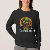 Lucky Rhodesian Ridgeback Dog Dad St Patricks Day T-shirt (Voorkant)