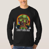 Lucky Rhodesian Ridgeback Dog Dad St Patricks Day T-shirt (Voorkant)
