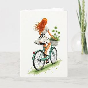 Lucky Ride-fiets Scènekaart Kaart