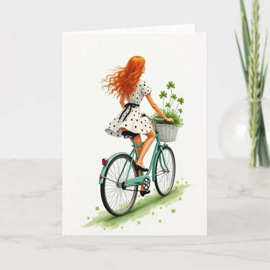 Lucky Ride-fiets Scènekaart Kaart (Voorkant)