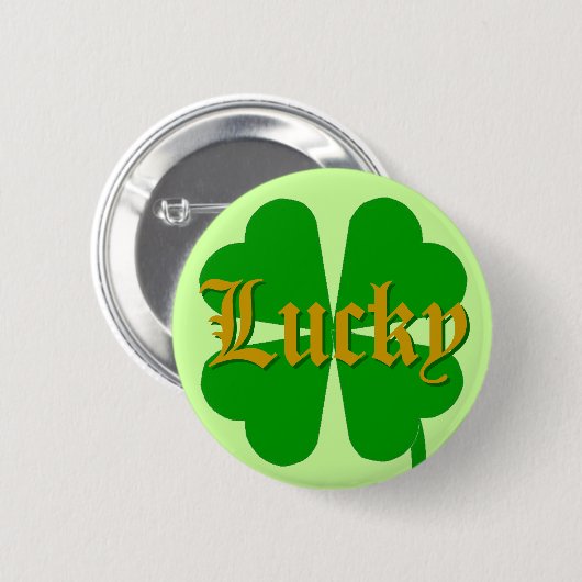 Lucky Ronde Button 5,7 Cm (Voorkant /achterkant)