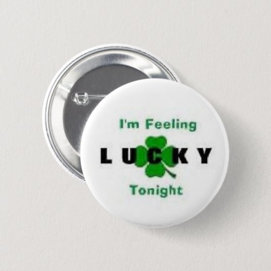 Lucky Ronde Button 5,7 Cm (Voorkant /achterkant)