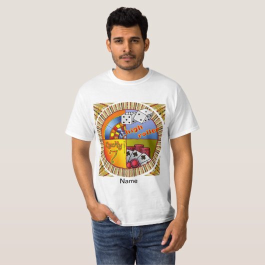 Lucky Roulette T-shirt (Voorkant volledig)