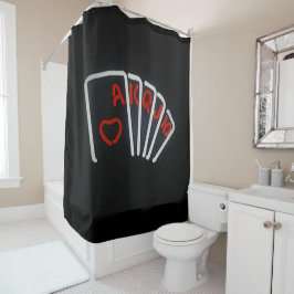 Lucky Royal Flush Douchegordijn