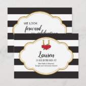 Lucky Rozen Vrijgezellenfeest Insert Kaart (Voorkant / Achterkant)