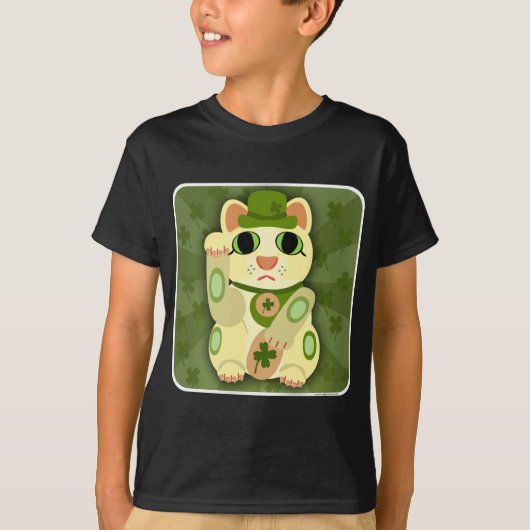 Lucky Saint Patrick's Day Cat T-shirt (Voorkant)