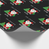 Lucky Santa Cat Cadeaupapier (Hoek)