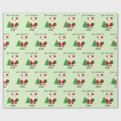 Lucky Santa Cat Cadeaupapier (Vlak)