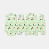 Lucky Santa Snow Cat Bedankdoosjes (Uitgevouwen)