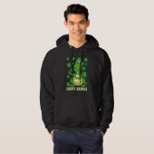 Lucky Saurus Dinosaur Irish Shamrock St Patrick's Hoodie (Voorkant volledig)