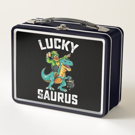 Lucky Saurus Dinosaurus T Rex St Patrick's Day (Voorkant)