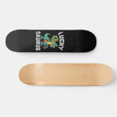 Lucky Saurus Dinosaurus T Rex St Patrick's Day Persoonlijk Skateboard (Horizontaal)