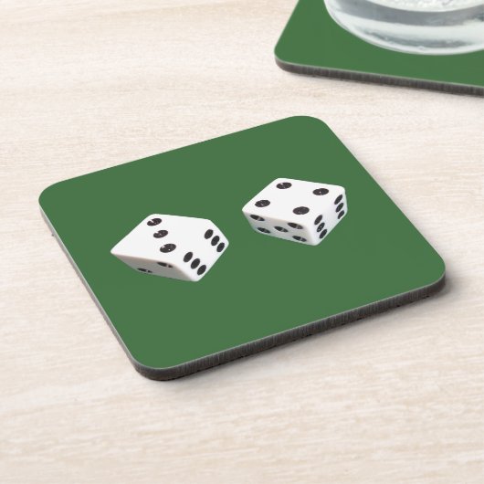 Lucky Seven Roll of Dice Drankjes Onderzetter (Linkerzijde)