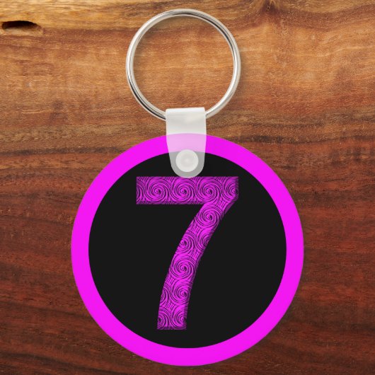 Lucky Seven Vibrational Spirals Sleutelhanger (Voorkant)