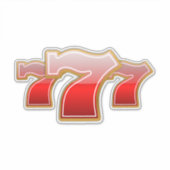 Lucky Sevens 777 Sticker (Voorkant)