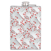 Lucky Sevens Poker kaarten, Heupfles (Achterkant)