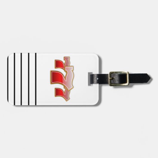 Lucky Sevens - Slot Machine Jackpot Bagagelabel (Voorkant horizontaal)