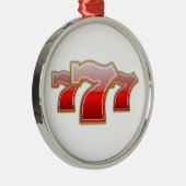 Lucky Sevens - Slot Machine Jackpot Metalen Ornament (Rechts)