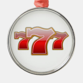 Lucky Sevens - Slot Machine Jackpot Metalen Ornament