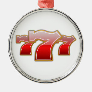 Lucky Sevens - Slot Machine Jackpot Metalen Ornament