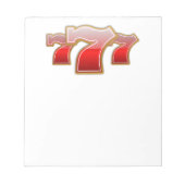 Lucky Sevens - Slot Machine Jackpot Notitieblok (Voorkant)