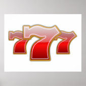 Lucky Sevens - Slot Machine Jackpot Poster (Voorkant)