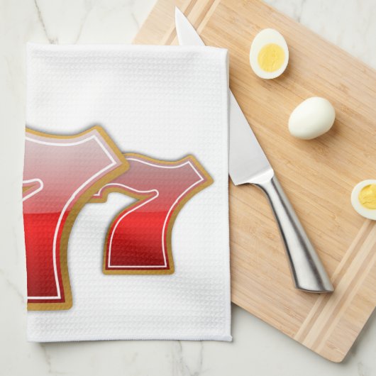 Lucky Sevens - Slot Machine Jackpot Theedoek (Quarter Fold)