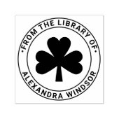 Lucky Shamrock #5 Naam bibliotheekboek Zelfinktende Stempel (Design)