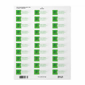 Lucky Shamrock - Aangepaste retour adreslabels Etiket (Full Sheet)