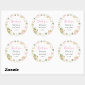 Lucky Shamrock Baby Shower Bedank Sticker (Vel)