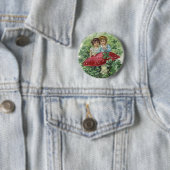 Lucky shamrock badge ronde button 5,7 cm (In situ)