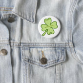 Lucky Shamrock Badminton Ronde Button 5,7 Cm (In situ)