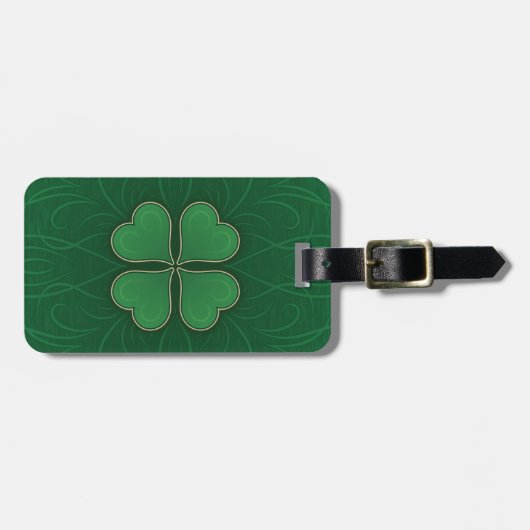 Lucky Shamrock Bagagelabel (Voorkant horizontaal)