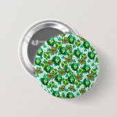 Lucky Shamrock Ballon St. Patrick's Day Design 🍀 Ronde Button 5,7 Cm (Voorkant /achterkant)