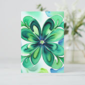 Lucky Shamrock Bedankkaart (Staand voorkant)