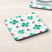 Lucky shamrock bier onderzetter (Linkerzijde)