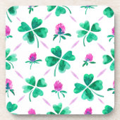 Lucky shamrock bier onderzetter (Voorkant)