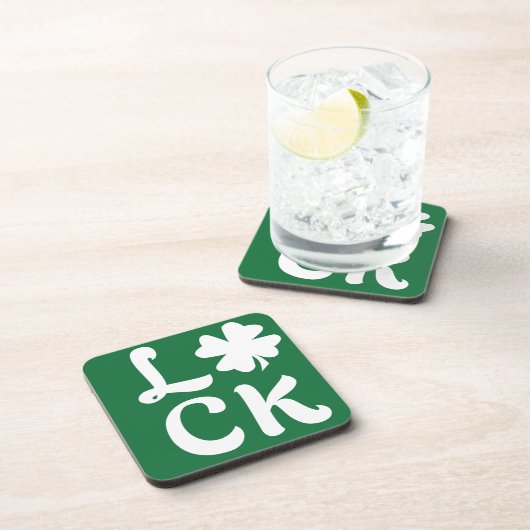 Lucky Shamrock Bier Onderzetter (Rechterzijde)
