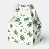 Lucky Shamrock Bruiloft Dank Je Bedankdoosjes (Achterkant)