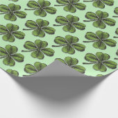 Lucky Shamrock Cadeaupapier (Hoek)