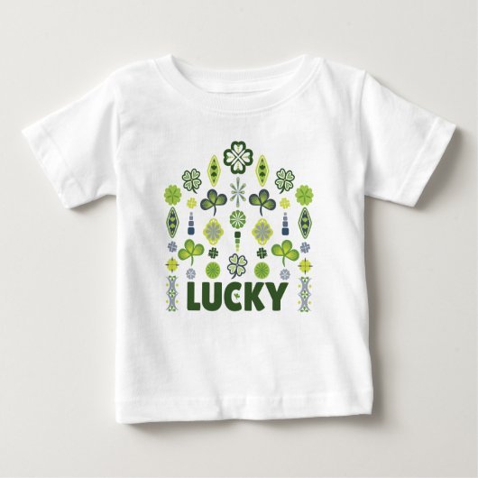 Lucky Shamrock Clover Floral Minimalist (Voorkant)