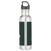 Lucky Shamrock Clover Green St. Patrick's Day Waterfles (Achterkant)