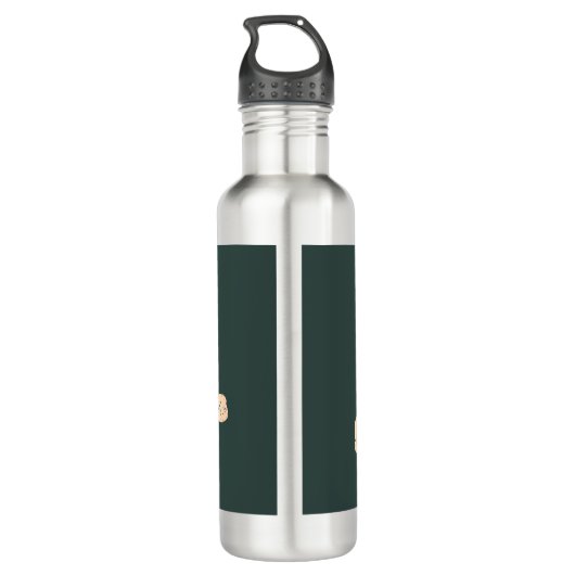 Lucky Shamrock Clover Green St. Patrick's Day Waterfles (Achterkant)