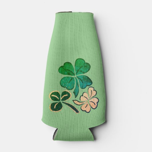 Lucky Shamrock Clover Happy St. Patrick's day Flesjeskoeler (Voorkant)