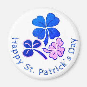 Lucky Shamrock Clover Happy St. Patrick's day Magneet