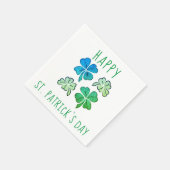 Lucky Shamrock Clover Happy St. Patrick's day Servet (Hoek)